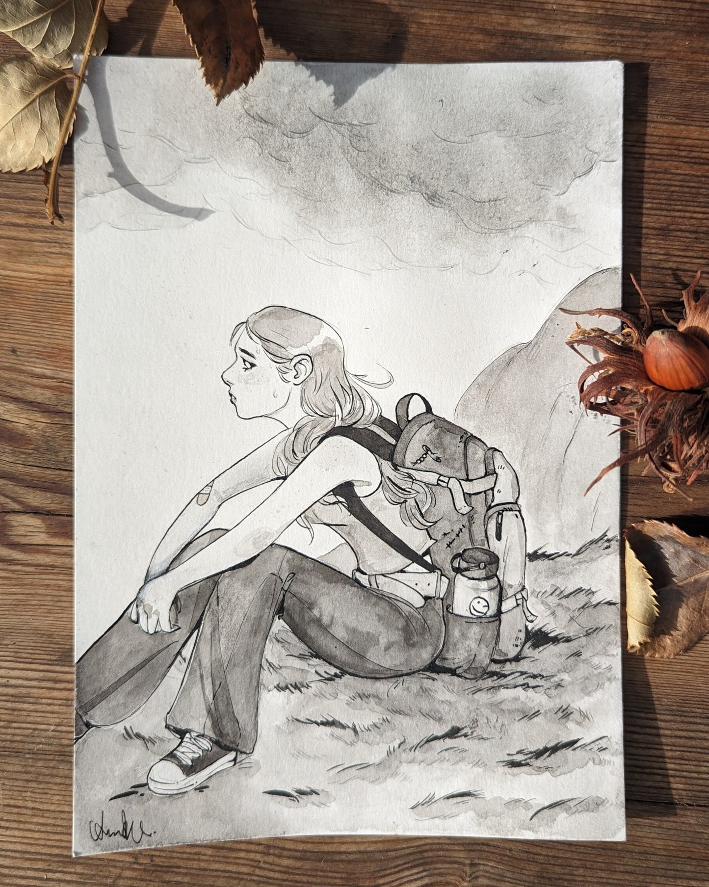 Inktober Original - "Backpack"