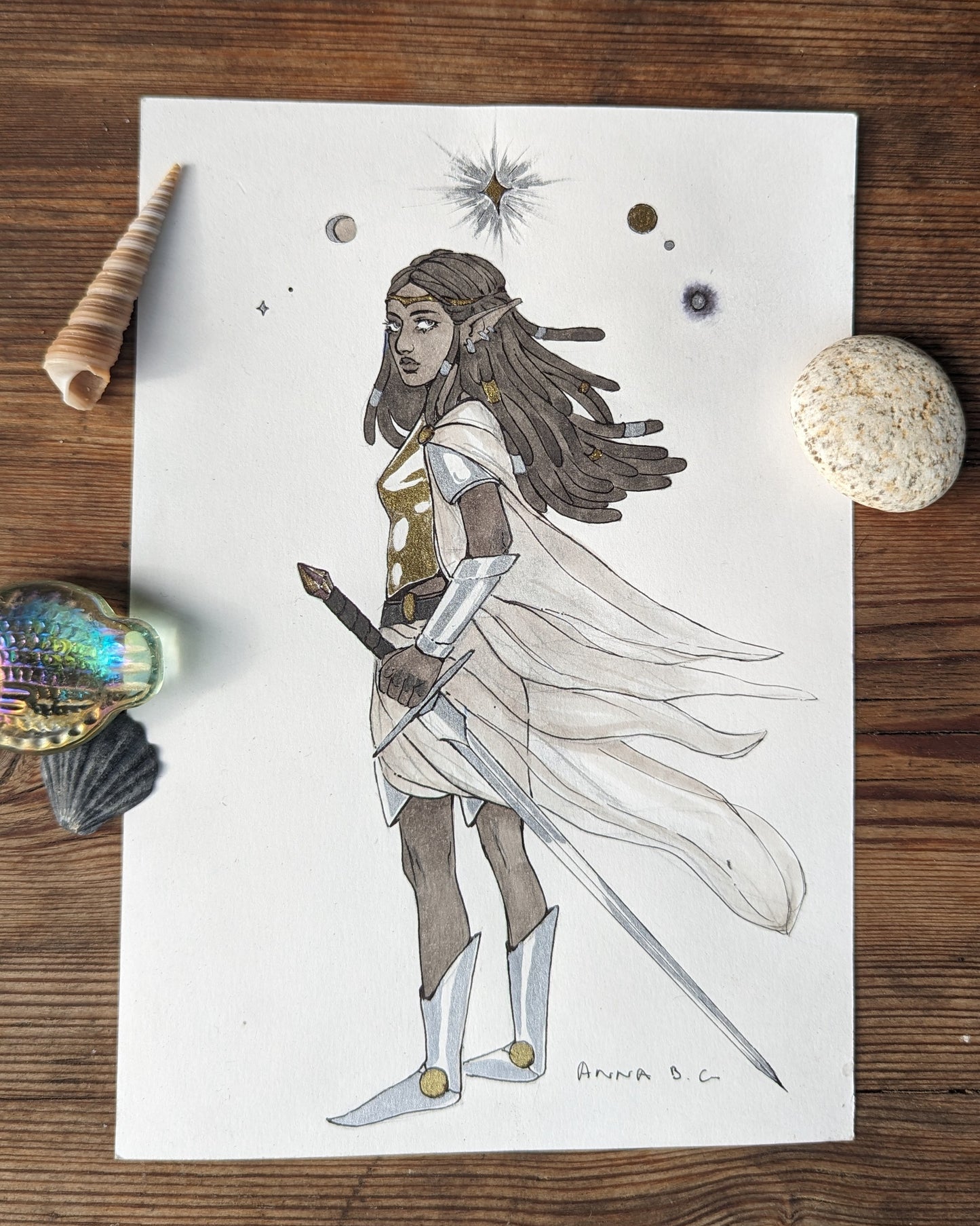 Inktober Original - "Dawnkeeper"