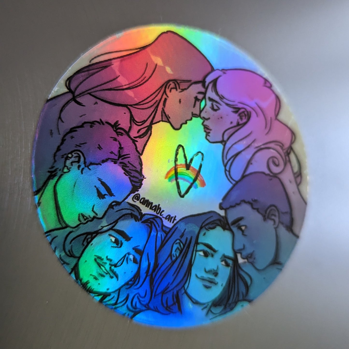 'Love and Rainbows' Sticker